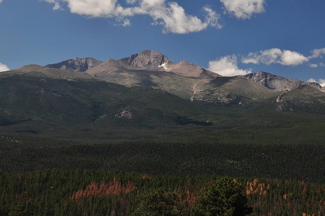 Trail Ridge Road view of mountains